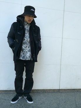 MASAYAさんの「avirex/アヴィレックス/メンズ/BASIC TOWN DUFFLE COAT/ベーシック　タウン　ダッフルコート」を使ったコーディネート