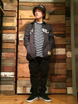 「nike sb 」｜「アイテム（ブルゾン）」を使った、MASAYAさん（メンズ・165cm）の冬コーディネート