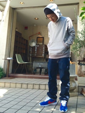 「TYPE BLUE（タイプブルー）のアイテム（パンツ）」を使った、MASAYAさん（メンズ・165cm）の秋コーディネート