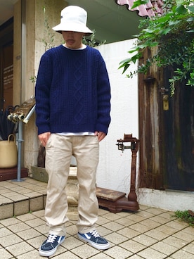 ケーブルニット のメンズ人気ファッションコーディネート Wear