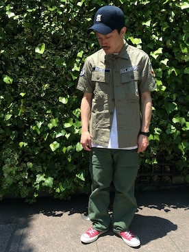 「チャックテイラー」｜MASAYAさん（メンズ・165cm）の春コーディネート