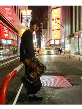 「SASQUATCHfabrix.（サスクワァッチファブリックス）のアイテム」を使った、KENiさん（メンズ・177cm）の秋コーディネート