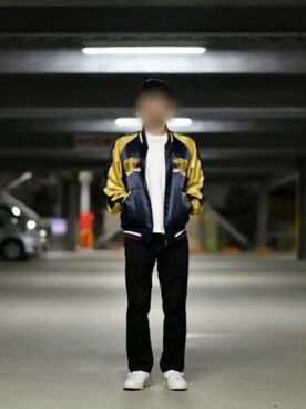 「ALDIES（アールディーズ）のアイテム（その他アウター）」を使った、mohiさん（メンズ・162cm）の秋コーディネート