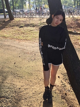 「long sleeve」｜蔡宛蓉さん（レディース・160cm）の秋コーディネート