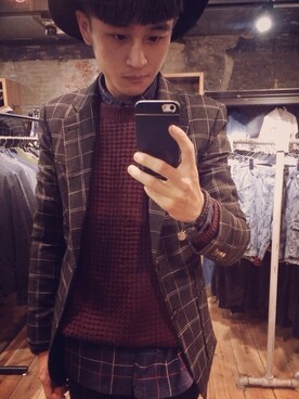 劉碩さんのコーディネート