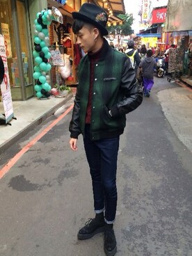 劉碩さんのコーディネート