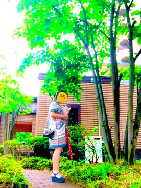 「チチカカ」｜「アイテム（その他）」を使った、ひぃさん（レディース・160cm）の夏コーディネート