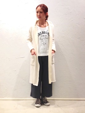 「ガウチョパンツ」｜nozomiさん（レディース・163cm）の秋コーディネート