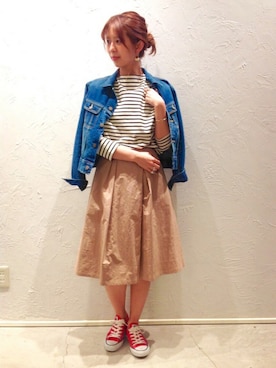 「actuel（アクチュエル）のアイテム（トップス）」を使った、nozomiさん（レディース・163cm）の冬コーディネート