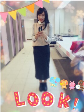 「愛洋裝（アイドレス）のアイテム」を使った、stephyayaさん（レディース・162cm）の冬コーディネート