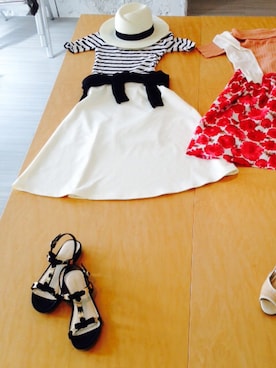 「ハットコーデ」｜c(@cnocno0stylist)さん（レディース・155cm）の夏コーディネート