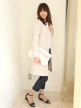 「ユナイテッドアローズ」｜「アイテム（その他アウター）」を使った、miuraayakaさん（レディース・169cm）の春コーディネート