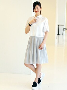 「ユナイテッドアローズ」｜「アイテム（その他シューズ）」を使った、miuraayakaさん（レディース・169cm）の春コーディネート