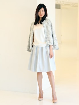 「おめかしコーデ」｜miuraayakaさん（レディース・169cm）の春コーディネート