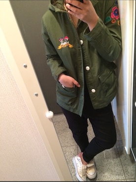 「RCWB（アールシーダブリュービー）のアイテム（ジャケット/アウター）」を使った、☻さん（レディース・166cm）の秋コーディネート