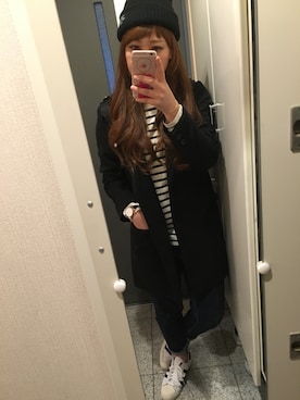 「RCWB（アールシーダブリュービー）のアイテム（パンツ）」を使った、☻さん（レディース・166cm）の冬コーディネート