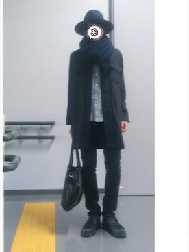 「N.HOOLYWOOD」｜「アイテム（ブーツ）」を使った、N.Fさん（メンズ・170cm）の冬コーディネート