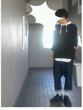 「KIDS LOVE GAITE」｜「アイテム（その他シューズ）」を使った、N.Fさん（メンズ・170cm）の秋コーディネート