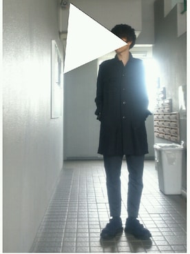 「N.HOOLYWOOD」｜「アイテム（その他シューズ）」を使った、N.Fさん（メンズ・170cm）の秋コーディネート