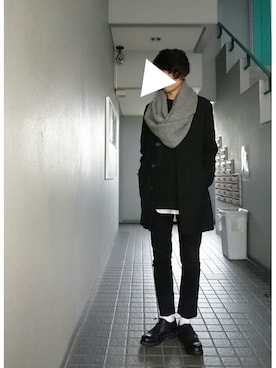 「N.HOOLYWOOD」｜「アイテム（スウェット）」を使った、N.Fさん（メンズ・170cm）の秋コーディネート