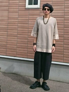 「nonnative（ノンネイティブ）のアイテム（スウェット）」を使った、N.Fさん（メンズ・170cm）の秋コーディネート