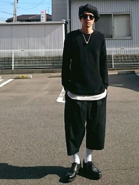 「bukht」｜「アイテム（帽子）」を使った、N.Fさん（メンズ・170cm）の秋コーディネート