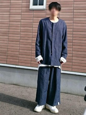 「NOWHAW（ノウハウ）のアイテム」を使った、N.Fさん（メンズ・170cm）の秋コーディネート