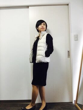 「SCOT CLUB（スコットクラブ）のアイテム（スカート、ブラック系）」を使った、Miku Kumagaiさん（レディース・158cm）の秋コーディネート