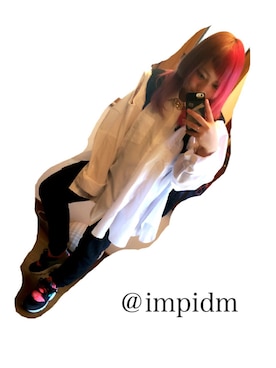 「air huarache」｜「アイテム（バッグ）」を使った、莉子氏さん（レディース・152cm）の春コーディネート