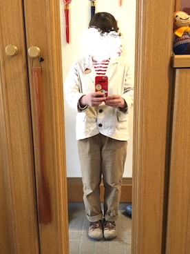 「North Object（ノースオブジェクト）のアイテム（パンツ）」を使った、まっきさん（レディース・148cm）の春コーディネート