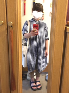 「shuca（シュカ）のアイテム（パンツ）」を使った、まっきさん（レディース・148cm）の秋コーディネート