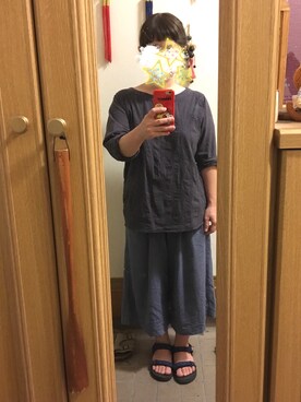 「North Object（ノースオブジェクト）のアイテム（トップス）」を使った、まっきさん（レディース・148cm）の秋コーディネート