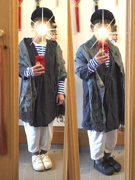 「North Object（ノースオブジェクト）のアイテム（ワンピース/ドレス）」を使った、まっきさん（レディース・148cm）の秋コーディネート