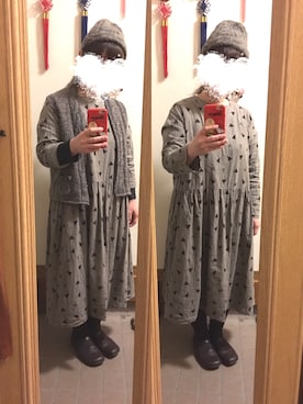 「アイテム（ベスト）」を使った、まっきさん（レディース・148cm）の秋コーディネート