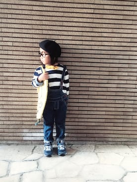 「おめかしコーデ」｜「アイテム（オールインワン・サロペット）」を使った、maroooさん（キッズ・100cm）の春コーディネート