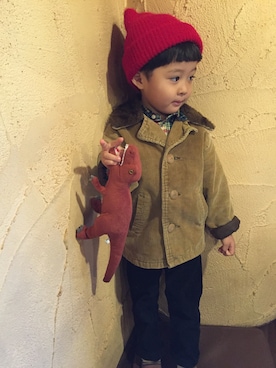 「babygap」｜「アイテム（ダウンジャケット/コート）」を使った、muu☺︎さん（キッズ・100cm）の冬コーディネート