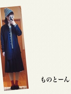 「Jeffrey Campbell（ジェフリーキャンベル）のアイテム（バレエシューズ）」を使った、N.さん（レディース・157cm）の冬コーディネート