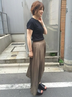 「EDIT. FOR LULU（エディットフォールル）のアイテム」を使った、TOMOMIさん（レディース・165cm）の春コーディネート