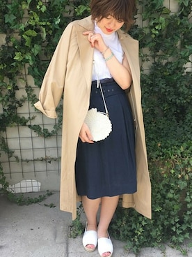 「edit for lulu」｜「アイテム（その他アウター）」を使った、TOMOMIさん（レディース・165cm）の春コーディネート