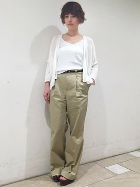 「EDIT. FOR LULU（エディットフォールル）のアイテム」を使った、TOMOMIさん（レディース・165cm）の春コーディネート