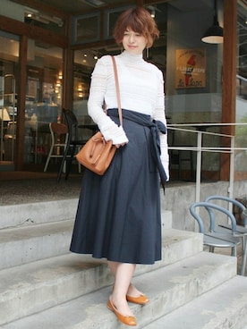 「EDIT. FOR LULU（エディットフォールル）のアイテム」を使った、TOMOMIさん（レディース・165cm）の夏コーディネート