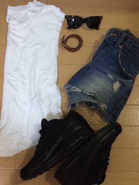 「Levi's Lady’s（リーバイス レディース）のアイテム（パンツ）」を使った、Ayaka さん（レディース・159cm）の夏コーディネート