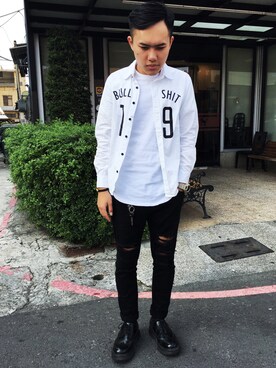 「survival（survival）のアイテム」を使った、homehomexieさん（メンズ・176cm）の冬コーディネート