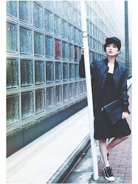 「ANOTHER BRANCH（アナザーブランチ）のアイテム（帽子）」を使った、美加里さん（レディース・170cm）の秋コーディネート