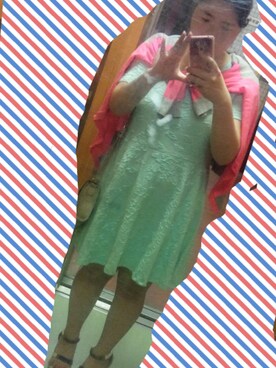 「＃ワンピース」｜「アイテム（その他アウター）」を使った、さらまる(仮)さん（レディース・149cm）の夏コーディネート