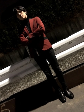 まるこすさん（メンズ・176cm）の冬コーディネート