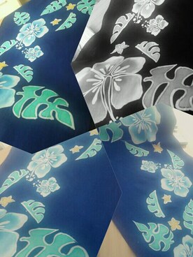 「blue」｜「アイテム（水着/着物・浴衣）」を使った、∇EriKaさん（レディース・165cm）の夏コーディネート