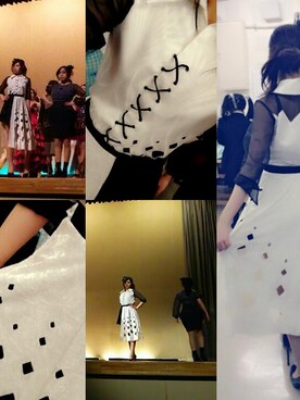 「Handmade（ハンドメイド）のアイテム（その他、ブラック系）」を使った、∇EriKaさん（レディース・165cm）の冬コーディネート