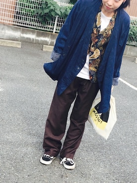 「Engineered Garments（エンジニアードガーメンツ）のアイテム（ジャケット/アウター）」を使った、IGさん（レディース・155cm）の冬コーディネート