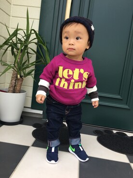 Shizuka Miyakeさん（キッズ・80cm）の秋コーディネート